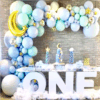 Pastel blue Baby Shower and Birthday Balloon Set
