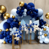 DIY Navy & Gold Balloon Sheet - Birthday Decoration