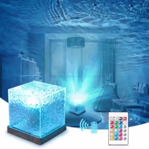 3D Aurora Crystal Lamp - 16 Color Rotating Night Light