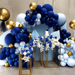 DIY Navy & Gold Balloon Sheet - Birthday Decoration